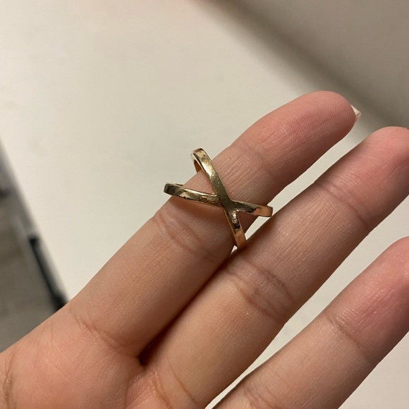 TOUS Nocturne crossed Ring in Silver Vermeil with Diamonds 2,2cm. - Picture 6 of 7